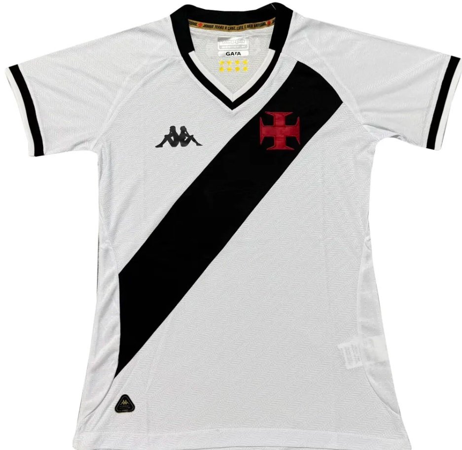 Camisa feminina II Vasco da Gama 2025 Kappa oficial 